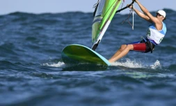 La véliplanchiste française Charline Picon, le 12 août 2016 aux JO de Rio