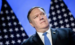 Le secrétaire d'Etat américain Mike Pompeo, le 11 juillet 2018 à Bruxelles
