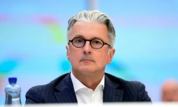 L'ancien PDG d'Audi, filiale de Volkswagen, Rupert Stadler lors de sa comparution au tribunal de Munich (Allemagne) le 16 mai 2023