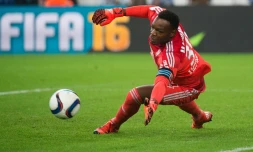 Le gardien de l'OM Steve Mandanda le 8 novembre 2015 face à Nice, au Vélodrome