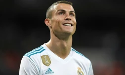 "Confiant", "comme toujours": Cristiano Ronaldo, déjà quadruple Ballon d'Or, ici le 5 novembre 2017 à Madrid