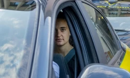 Carola Rackete, la capitaine allemande du Sea-Watch 3, le 1er juillet 2019 Ă Agrigente (Italie)