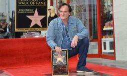 Le réalisateur Quentin Tarantino, à l'inauguration de son étoile à Hollywood, le 21 décembre 2015