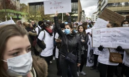 Manifestation d'infirmières le 8 novembre 016 à Angers