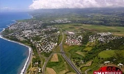 Vue aérienne de Saint-Benoît