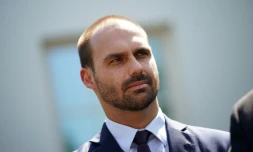 Le député Eduardo Bolsonaro, fils du président brésilien Jair Bolsonaro, à Washington le 30 août 2019