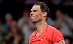 L'Espagnol Rafael Nadal lors du tournoi de Brisbane, le 4 janvier 2024