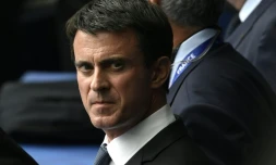 Le Premier ministre Manuel Valls, le 27 juin 2016 à Saint-Denis près de Paris