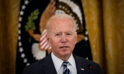 Le président américain Joe Biden à la Maison Blanche le 25 août 2021