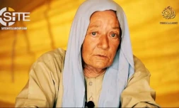 Captuyre d'écran d'une vidéo publiée le 13 juin 2018 par SITE, spécialisé dans la surveillance des groupes jihadistes, montrant Sophie Pétronin, otage française au Mali