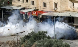 Explosion lors d'un raid militaire israélien à Jénine, le 19 juin 2023 en Cisjordanie occupée