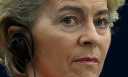 La présidente de la Commission européenne Ursula von der Leyen à Strasbourg, le 6 juillet 2022