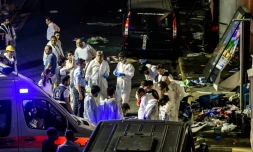 Enquêteurs et experts à l'aéroport Ataturk visé par un triple attentat suicide le 28 juin 2016 à Istanbul