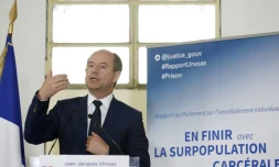 Le ministre de la Justice Jean-Jacques Urvoas, le 20 septembre 2016 à la prison de Fresnes