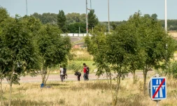 Des migrants, le 1er août 2017 à Calais