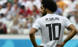 La star égyptienne Mohamed Salah quitte la Russie sur un 3e revers de sa sélection, battue par l'Arabie saoudite à Volgograd, le 25 juin 2018