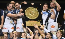 Castres, sacré champion de France après sa victoire sur Montpellier, le 2 juin 2018 au Stade de France, s'apprête à défendre son titre