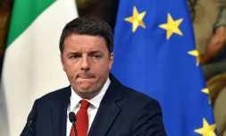 Matteo Renzi lors d'une conférence de presse au Palazzo Chigi à Rome, le 28 novembre 2016
