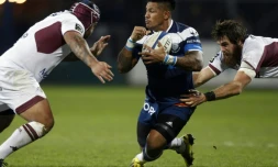 L'ailier de Castres David Smith (c) face Ă Bordeaux-BĂšgles, le 30 janvier 2016 au stade Pierre-Antoine
