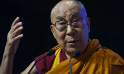 Le dalaï lama à Mumbai le 13 août 2017