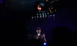Le créateur japonais de jeux vidéo Hideo Kojima, au Tokyo Game Show le 12 septembre 2019, à Makuhari
