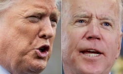 Le président américain Donald Trump et l'ancien vice-président Joe Biden