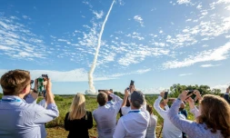 Décollage d'Ariane 5 le 25 juillet 2018 à Kourou