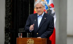Le président du Chili Sebastian Piñera le 26 octobre 2019 à Santiago au Chili