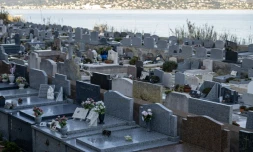 Le cimetière marin de Saint-Tropez, où se trouve la tombe de la famille de Brigitte Bardot, le 29 décembre 2025