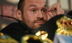Le boxeur britannique Tyson Fury, le 27 avril 2016 Ă Manchester