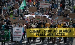Manifestation Ă Nantes pour une "vraie loi climat", le 28 mars 2021