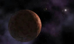 Vue d'artiste fournie le 15 mars 2004 par la NASA représentant un nouvel objet planétaire