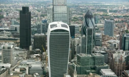 Vue du quartier financier à Londres le 24 juin 2016