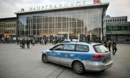 Une véhicule de police à Cologne le 5 janvier 2015