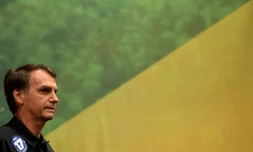 Le candidat à la présidentielle brésilienne Jair Bolsonaro, à Rio de Janeiro, le 11 octobre 2018