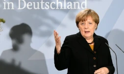 La chanceliÚre allemande Angela Merkel à Berlin, le 7 décembre 2015