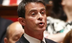 Le Premier ministre Manuel Valls à l'Assemblée nationale le 25 mai 2016