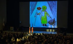 Hommage aux deux actrices américaines Carrie Fisher et sa mère Debbie Reynolds le 25 mars 2017 à Los Angeles