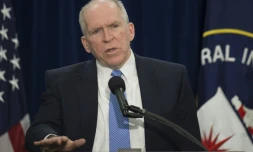 John Brennan, le directeur de la CIA, lors d'une conférence de presse à Langley, le 11 décembre 2014
