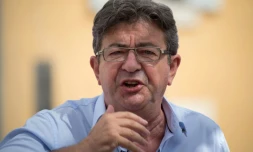 Le leader de la France Insoumise (LFI) Jean-Luc Mélenchon, le 27 août 2017 à Marseille