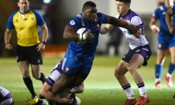 Le pilier Demba Bamba lors du Tournoi des Six nations U20, face à l'Ecosse, le 9 février 2018 à Cumbernauld