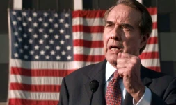 Bob Dole, candidat à la présidence américaine, en février 1996 à Columbus en Géorgie
