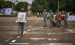 Funérailles nationales de l'ancien président malien Moussa Traoré, à Bamako le 8 septembre 2020