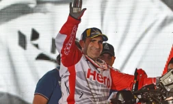 Le Portugais Paulo Gonçalves, la veille du départ du Dakar, à Djeddah, en Arabie Saoudite, le 4 janvier 2020