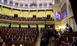 Le nouveau Parlement issu des élections législatives de décembre siège à Madrid pour la première fois, le 13 janvier 2015