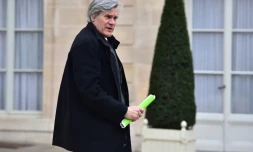 Stéphane Le Foll à l'issue du conseil des ministres le 25 janvier 2017 à l'Elysée à Paris