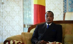 Le président du Congo-Brazzaville, Denis Sassou Nguesso, à Alger, le 27 mars 2017