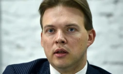 (Photo d'archives) L'avocat Maxime Znak, une figure de l'opposition bélarusse, le 24 août 2020 à Minsk