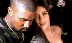 Kanye West et Kim Kardashian, le 9 janvier 2017