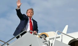 Le président américain Donald Trump à Joint Base Andrews, dans le Maryland le 21 août 2026